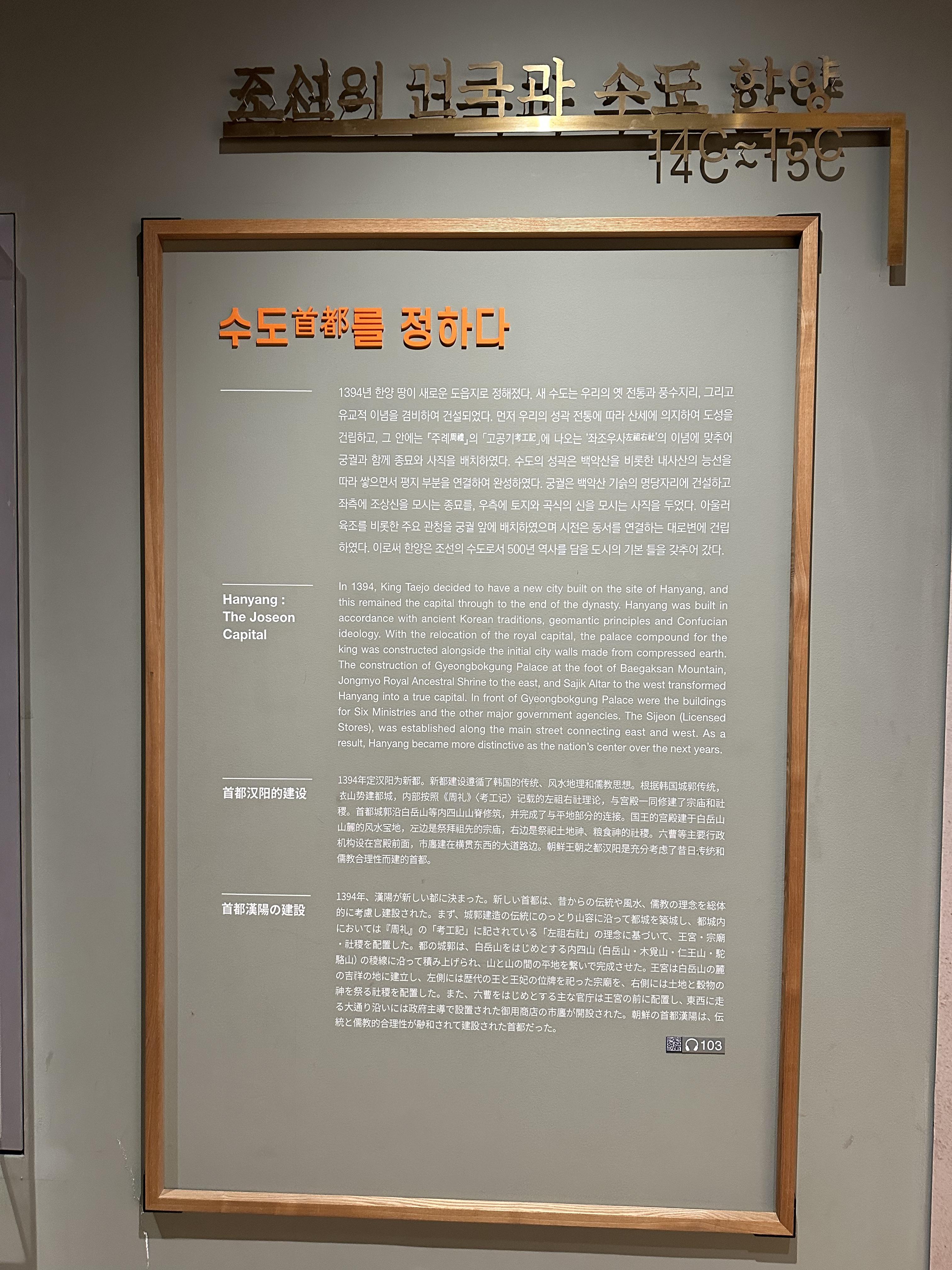 1.1 Fundación de Corea y la capital Hanyang (siglos XIV-XV)