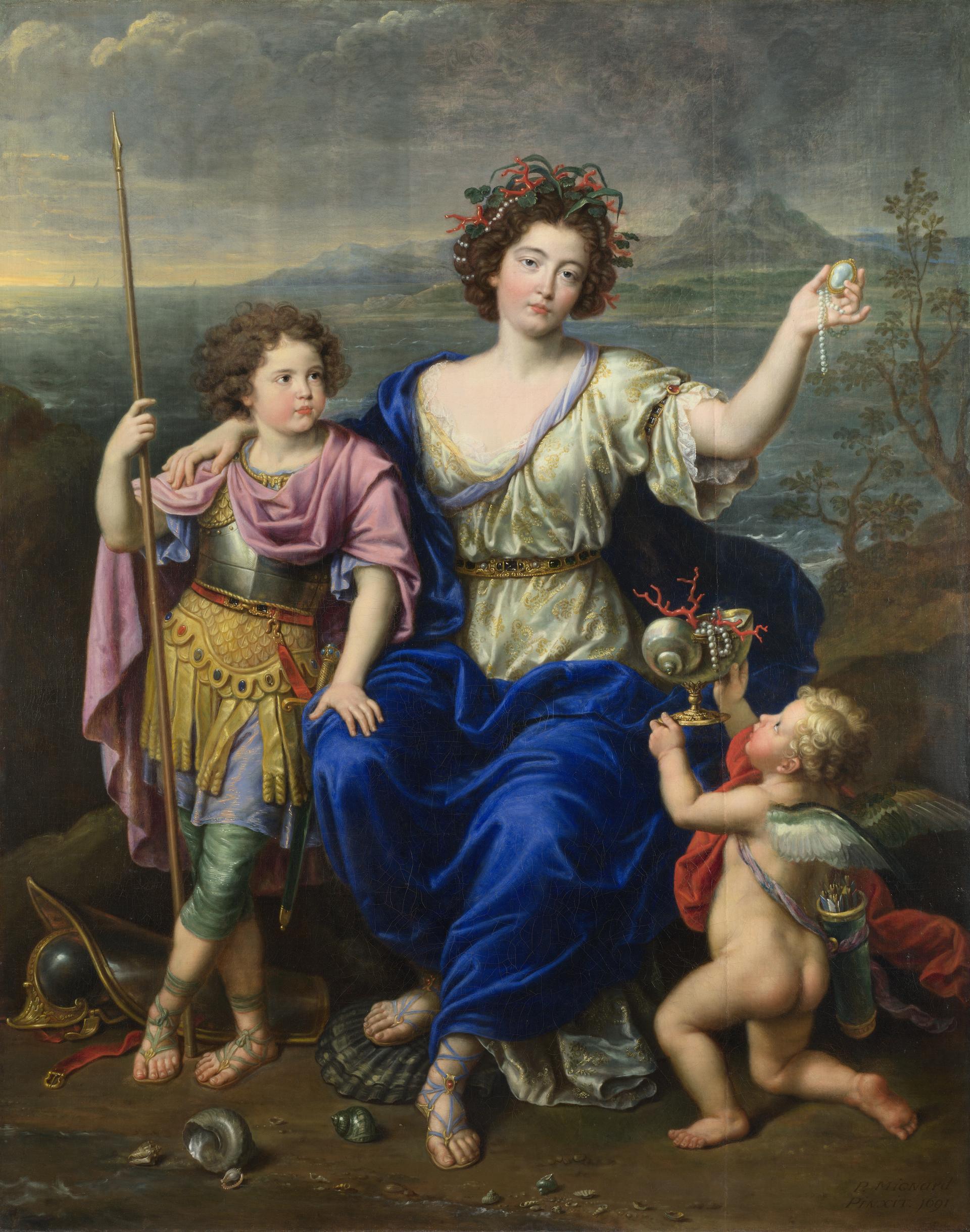 La Marquesa de Seignelay y dos de sus hijos