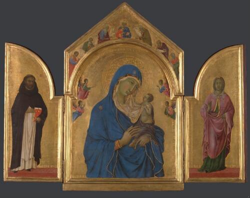 La Virgen con el Niño, Santo Domingo y Santa Aurea